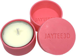 Tea light candle holder ( 5 pack - same colour ) with 15 tea light candles