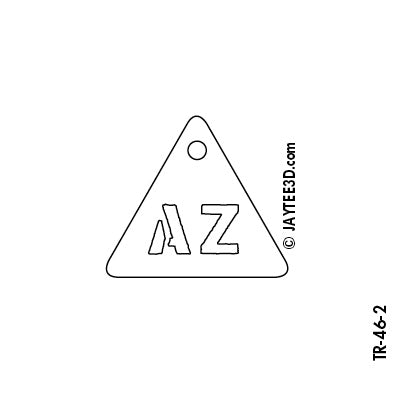 Small Triangle - 2 Initials